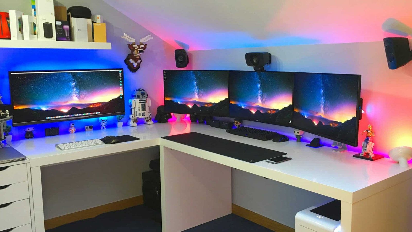 30 Best Looking White Gaming Setup - GPCD