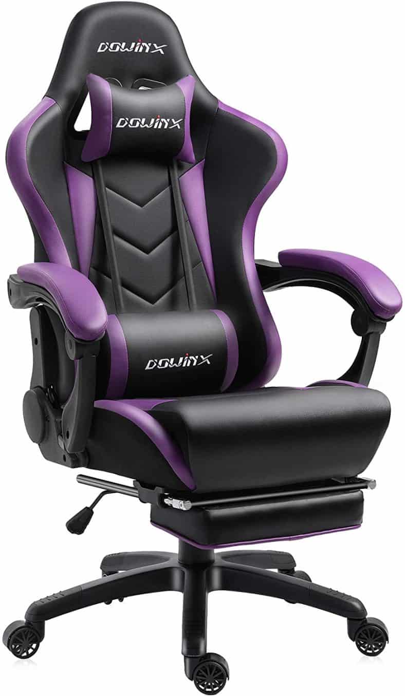 18 Best Purple Gaming Chairs In 2024 GPCD   Dowinx Purple Gaming Chair 788x1355 