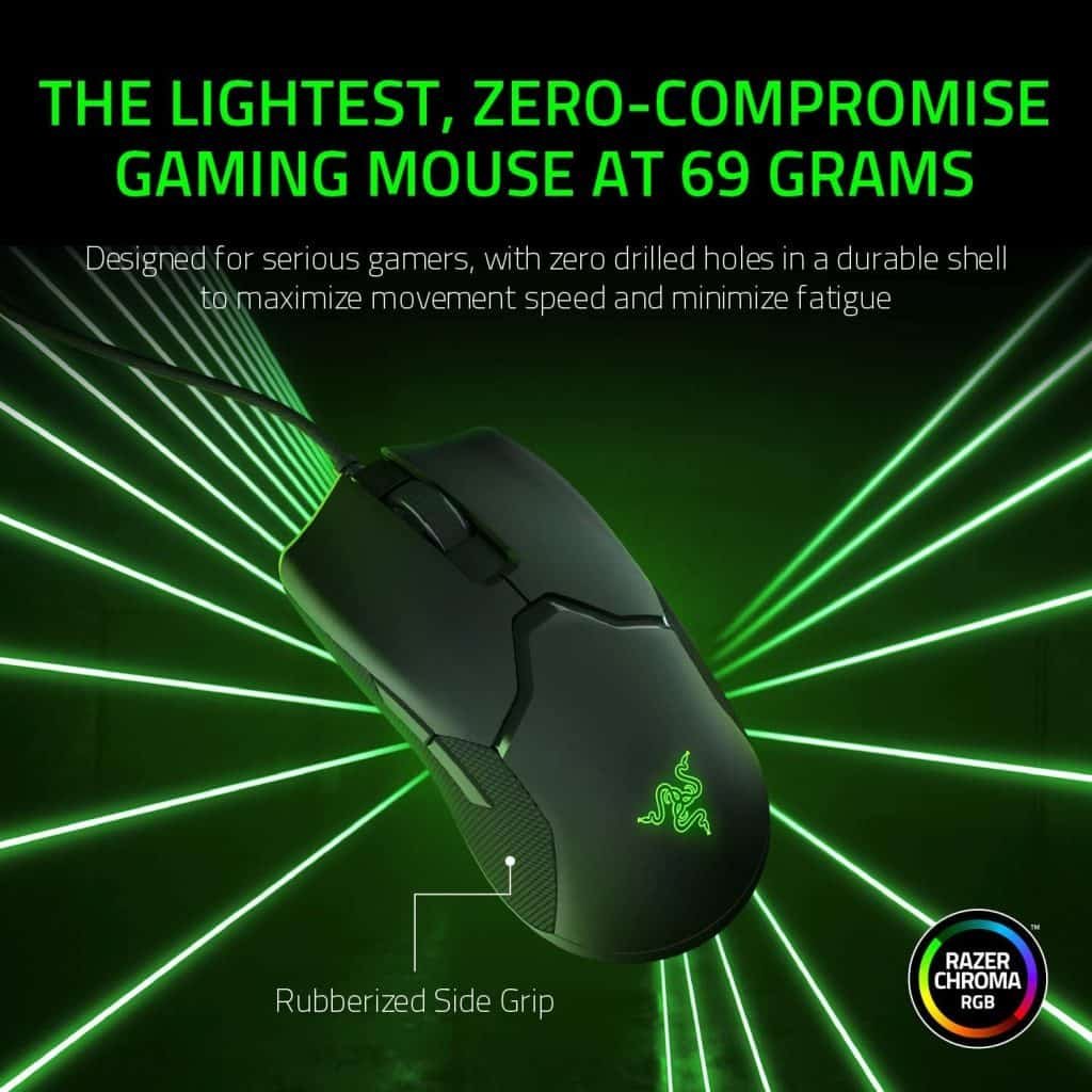 Razer Viper Ultralight Ambidextrous Wired Gaming Mouse - 69g