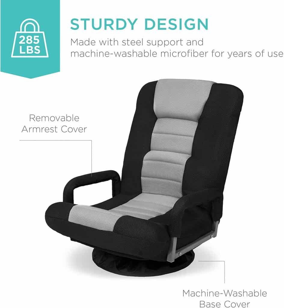 Best Choice Products 360-Degree Swivel Gaming Floor Chair