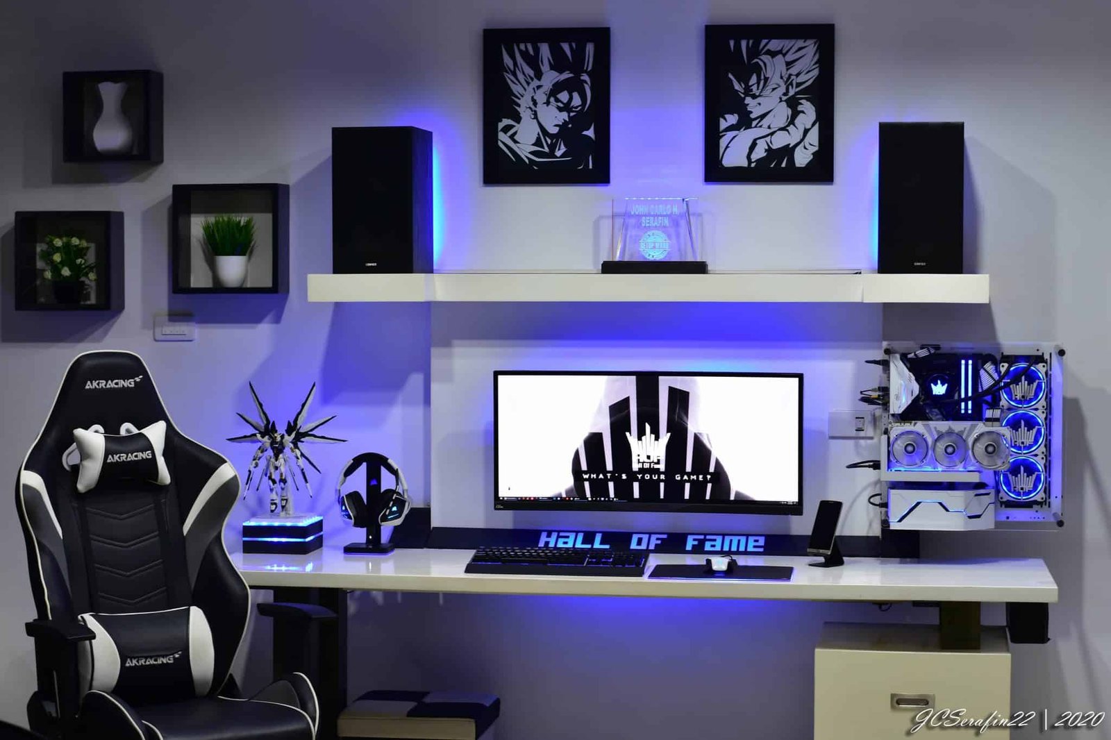 60 Clean Looking White Gaming Setup - GPCD