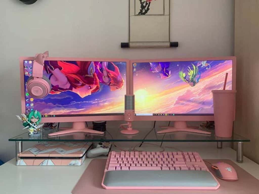 Pink Gaming Setup