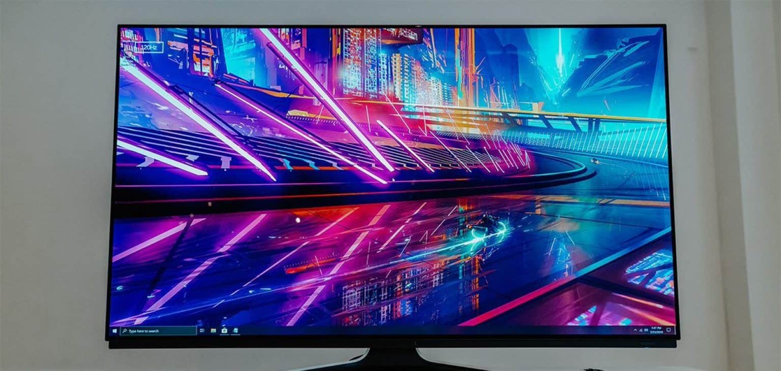 OLED 4k 120hz. Alienware aw5520qf 55 дюймов. Alienware 55 OLED Gaming Monitor. AORUS 48 OLED 4k 120hz Monitor.