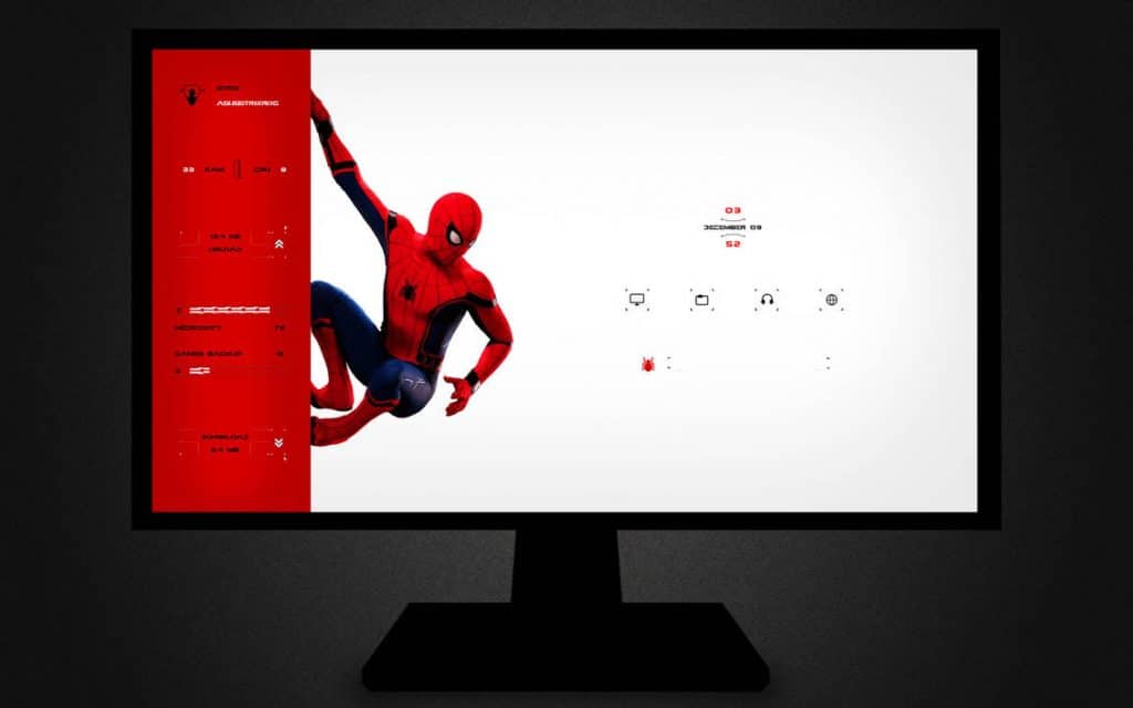 Spiderman Rainmeter Skin