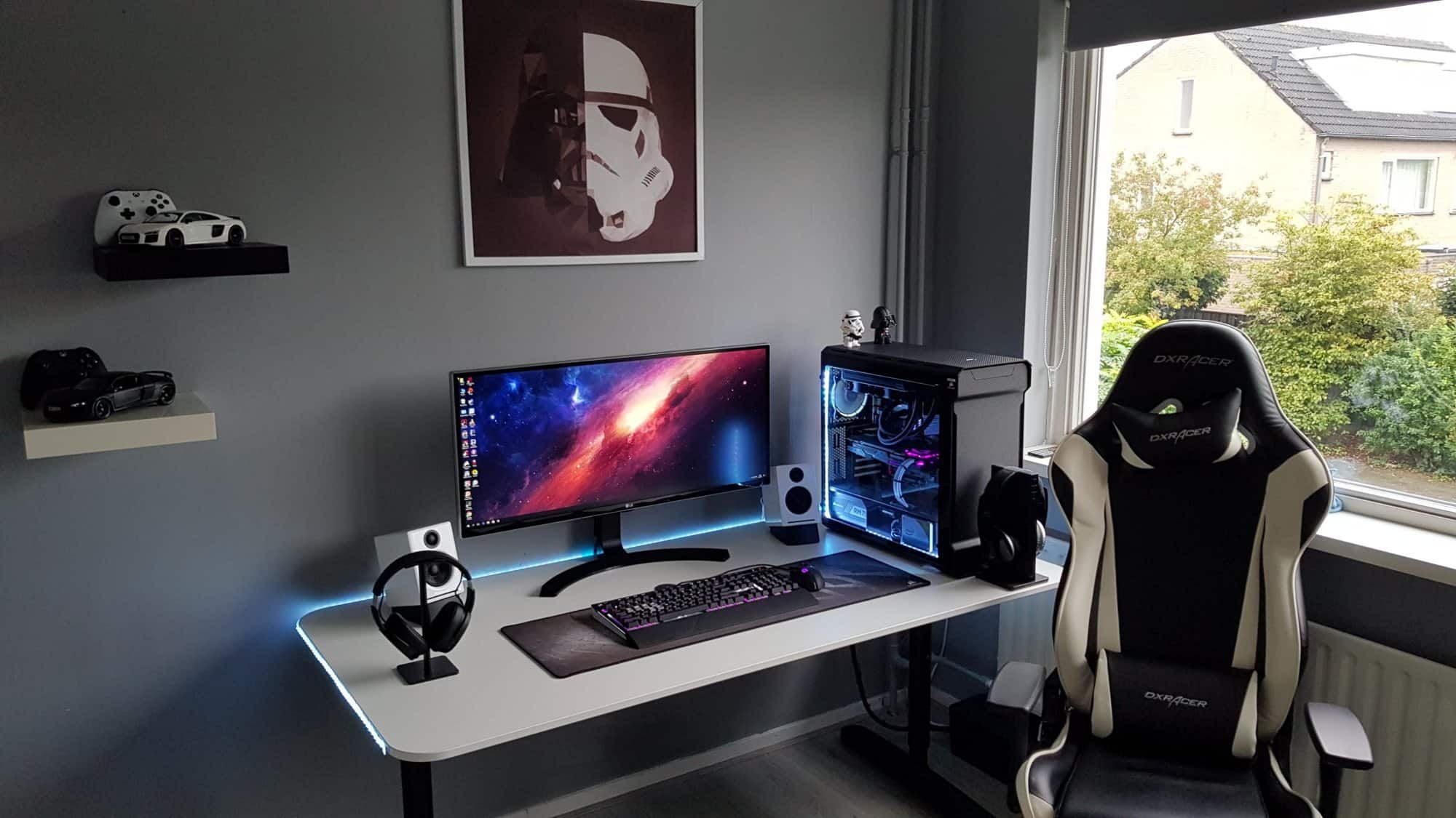 60 Clean Looking White Gaming Setup - GPCD