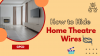 How to Hide Home Theater Wires